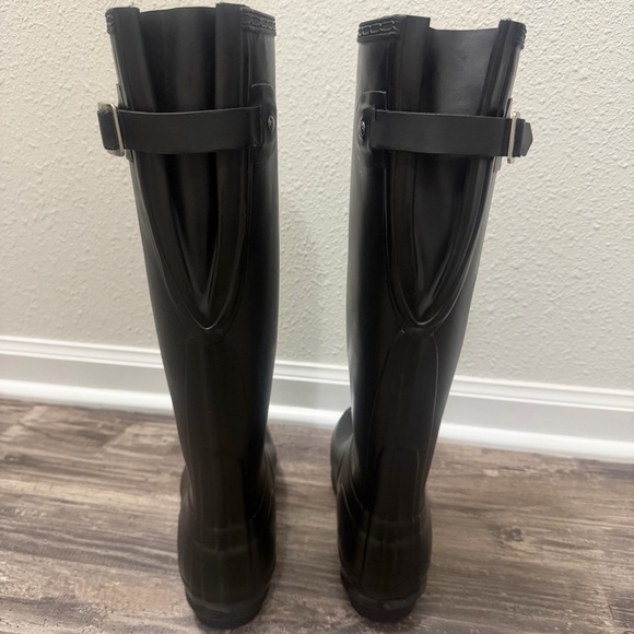 Hunter Women’s Original Black Tall Rain Boots Size 8 - Picture 5 of 8